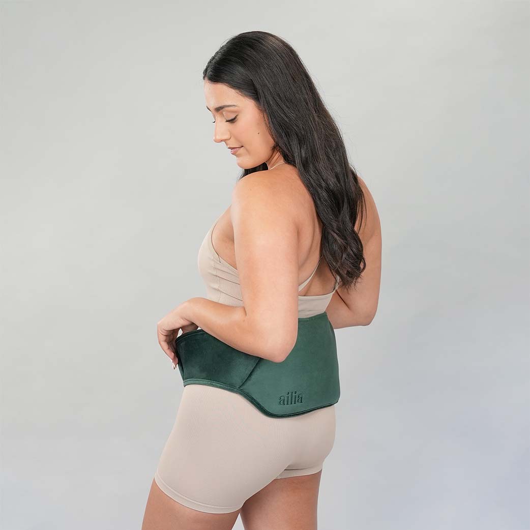 Ailia Electric Hot Water Bottle + Body Strap (Green)