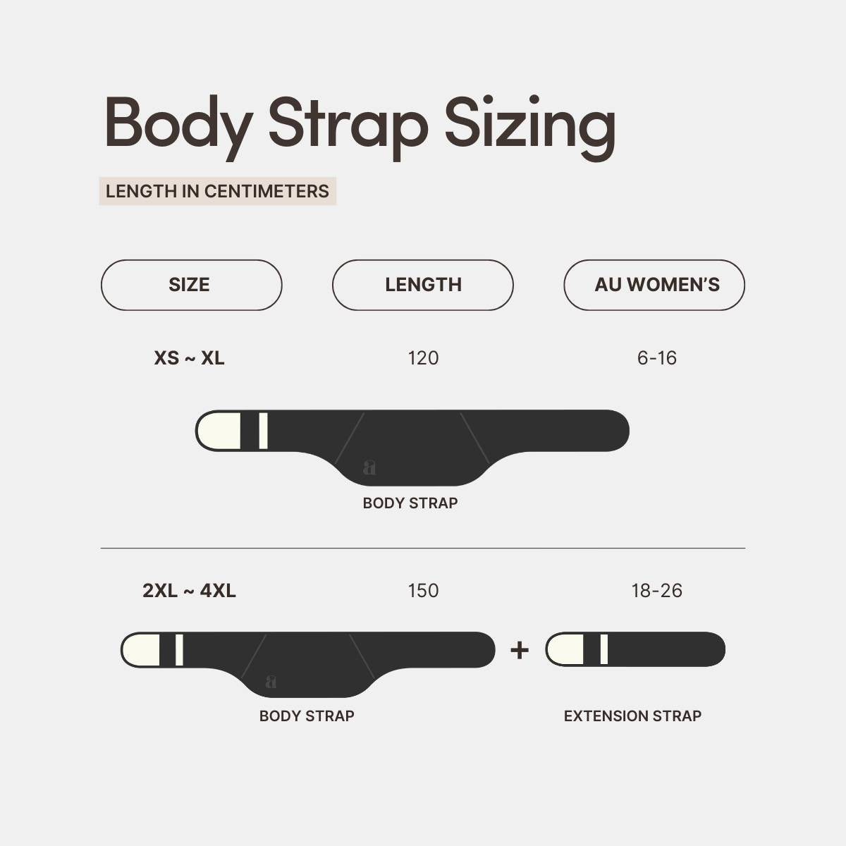 Ailia Bottle Extension Strap (Black)